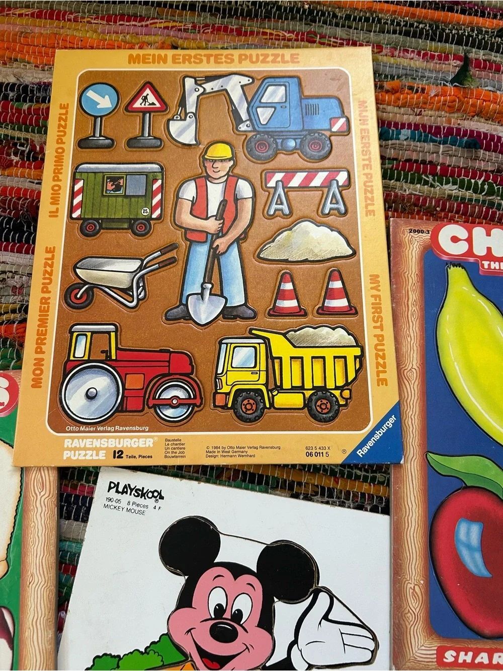 Ravensburger Playskool Chunkies Vintage 1980s Large Kids Puzzles - Picture 4 of 6